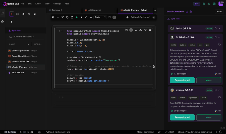Creating a custom environment